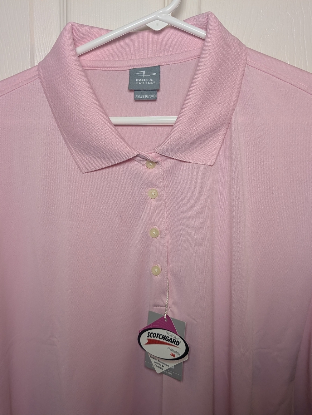 Page & Tuttle Golf Polo Shirt Pink  Womens 3XL NWT